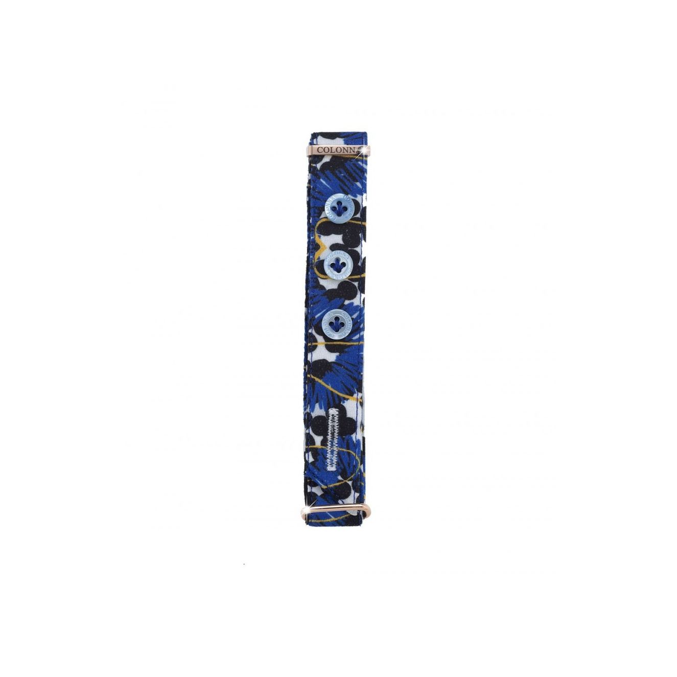 WOMEN’S STRAP BLUE AND BLACK FLOWERS